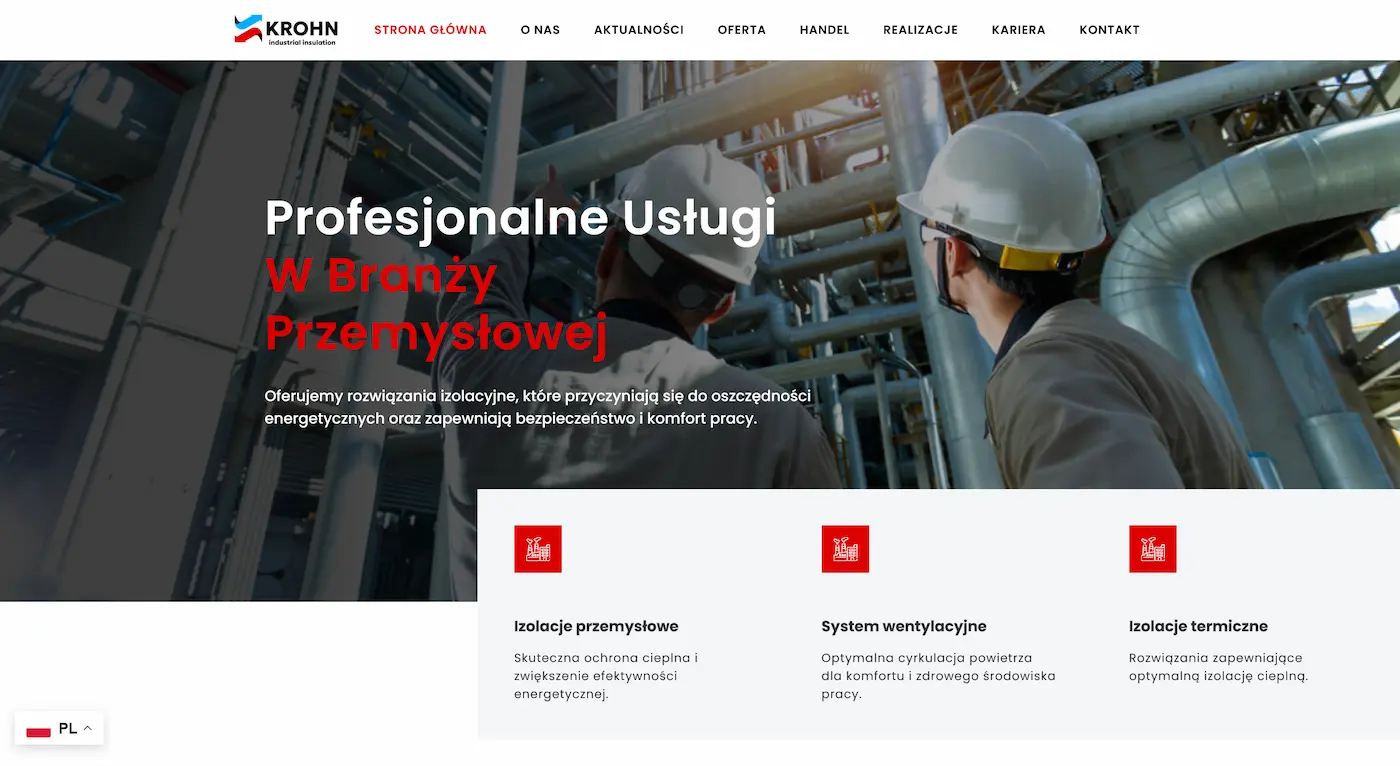 Screenshot 2026-05-22 at 11-51-49 Krohn Isosystem – Profesjonalne usługi w branży przemysłowej