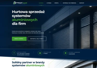 Strona internetowa dla firmy PROFMAG